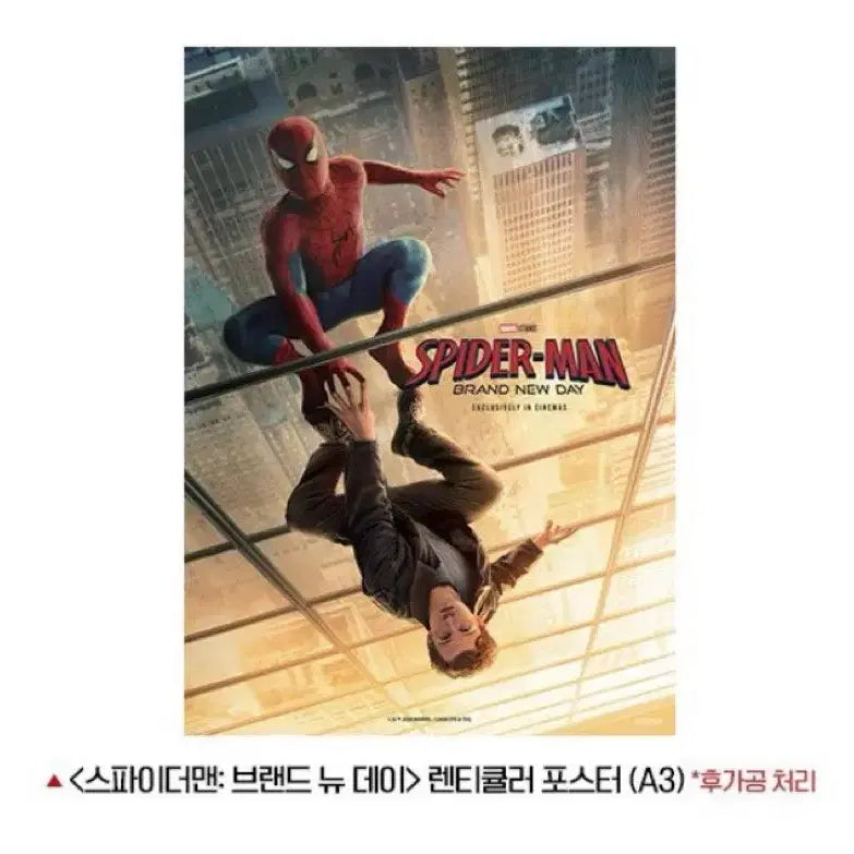 [BUNJANG] Spider-Man Lenticular Poster + Peter Parker&