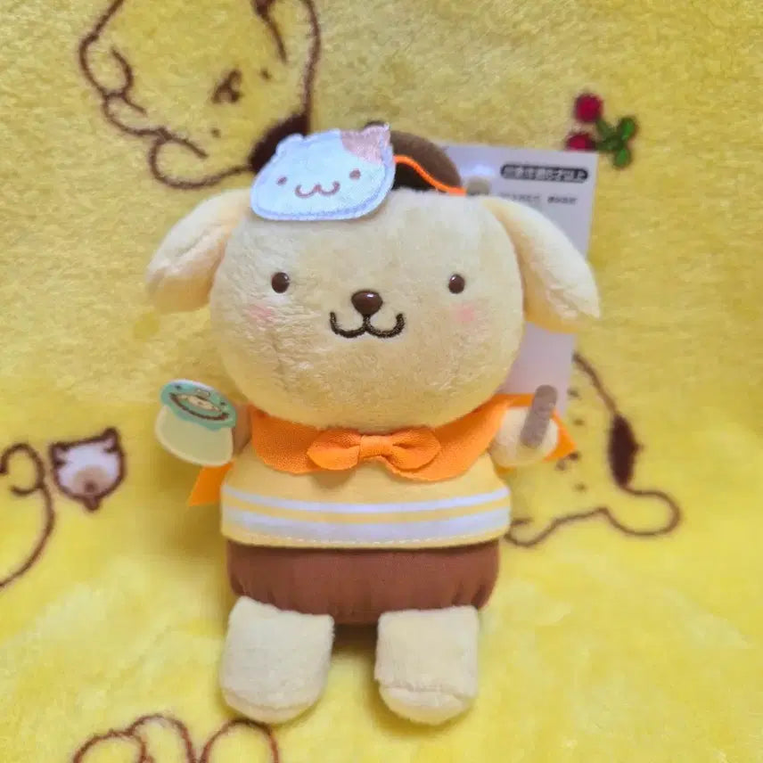[BUNJANG] Sanrio Makgwaja Main Store Series Pompompurin Mascot Keyring Doll Holder / 산리오 막과자 본점 시리즈 개구쟁이 폼폼푸린 마스코트 키링 인형 홀더