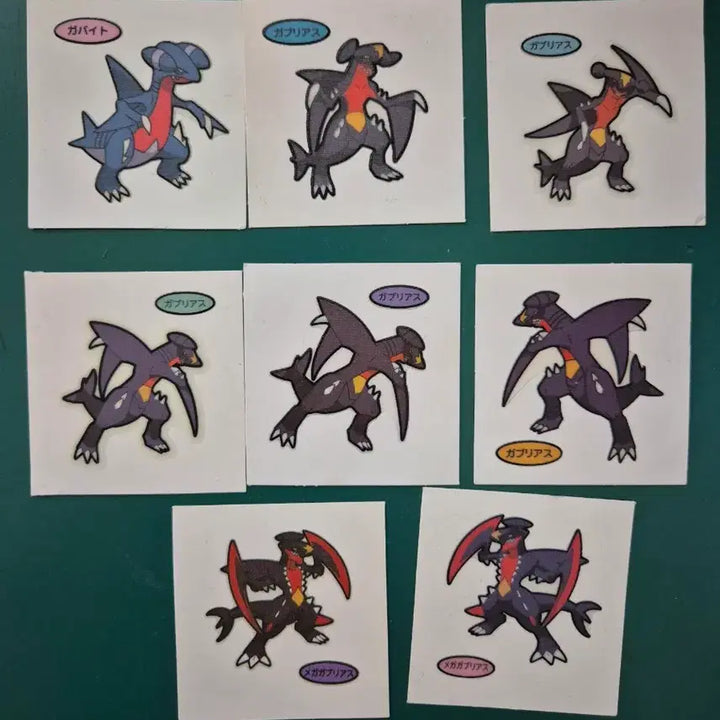 [BUNJANG] Garchomp &amp; Gabite Japanese Pokemon Seem Sticker / (한카리아스 한바이트)포켓몬 일판 씰 일본 띠부실 띠부씰