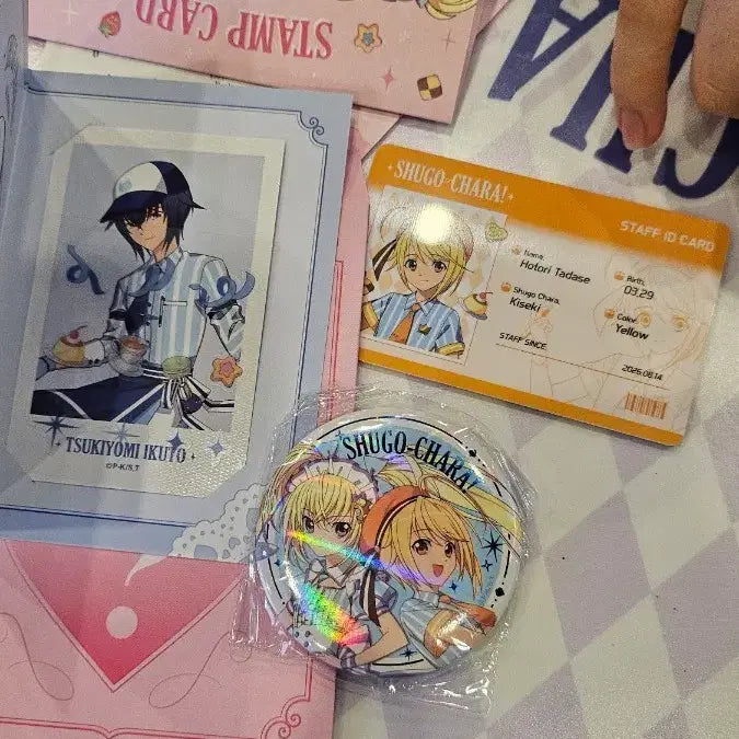 [BUNJANG] Shugo Chara! (Charactor Changer) Pop Up Store Tomoe La-li &amp; Rima Pop Up Store Lenticular &amp; Can Badge Set / 캐릭캐릭체인지 캐캐체 팝퍼블 팝업 토마&amp;루이&amp; 렌티큘러/캔뱃지