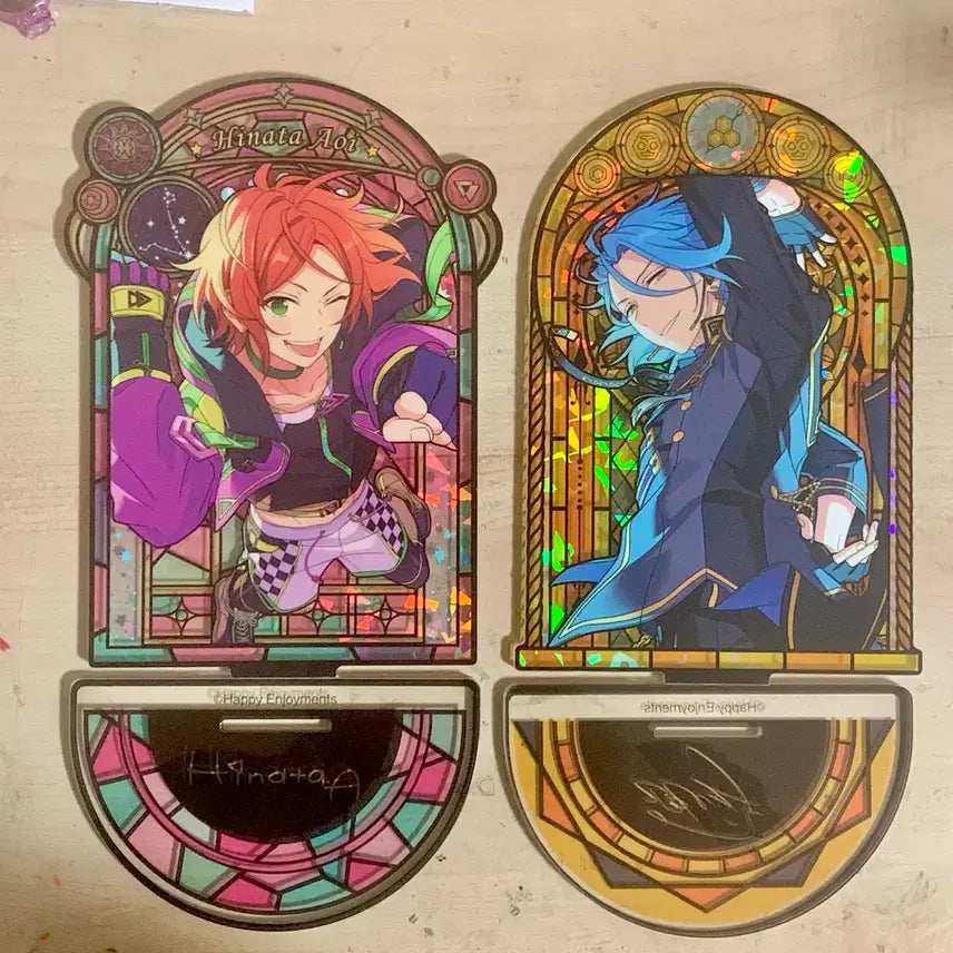 [BUNJANG] Ensemble Stars Stained Glass Acrylic Stand Hinata Himeru / 앙스타 스테인드글라스 아크릴스탠드 히나타 히메루