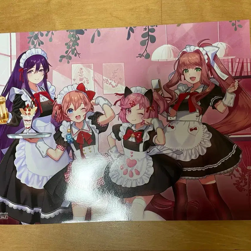[BUNJANG] Doki Doki Literature Club Collaboration Cafe Poster / 두근두근 문예부 콜라보 카페 포스터1장