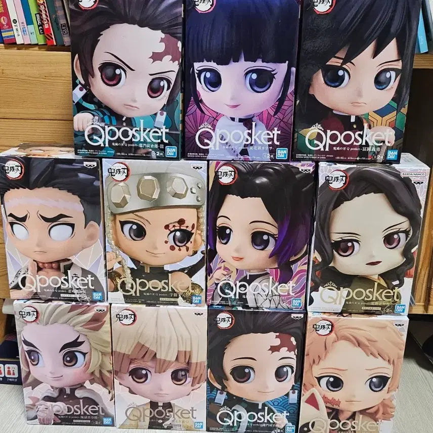 [BUNJANG] Demon Slayer Qposket Figures (11 pcs) Bundle Set - Authentic, Unsealed / 정품(미개봉)귀멸의 칼날 Qposket 피규어(11개)-일괄판매
