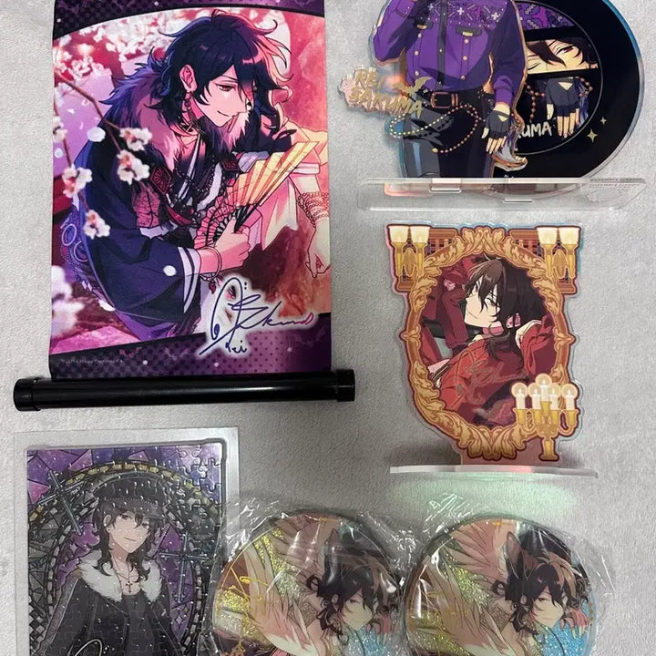 [BUNJANG] Ensemble Stars Rei Acrylic Scroll Banner Bundle Set / 앙스타 레이 족자봉 아크릴 일괄