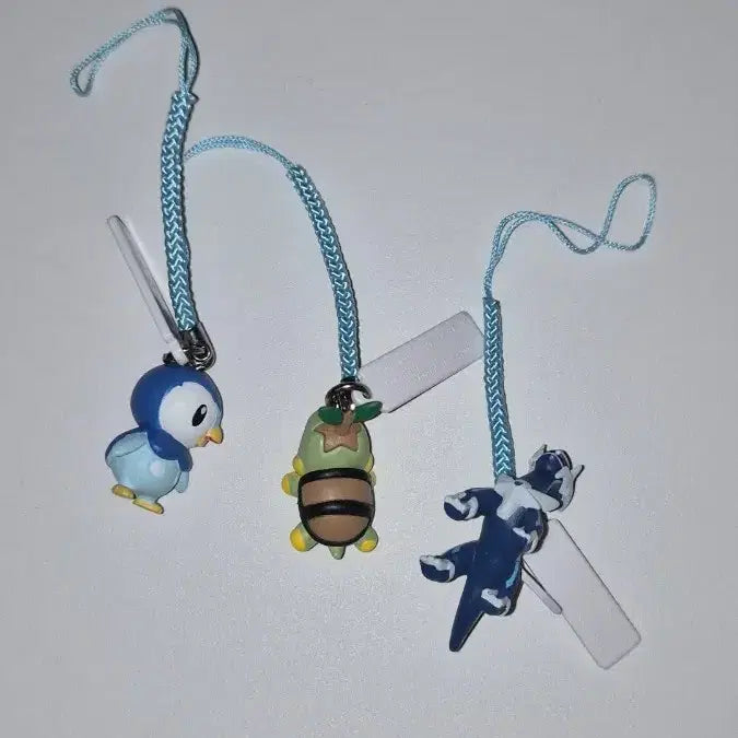 [BUNJANG] Pokemon Classic Strap Gacha Bundle Set - Piplup, Turtwig, Dialga / 일괄 포켓몬 고전 스트랩 가챠 팽도리 모부기 디아루가