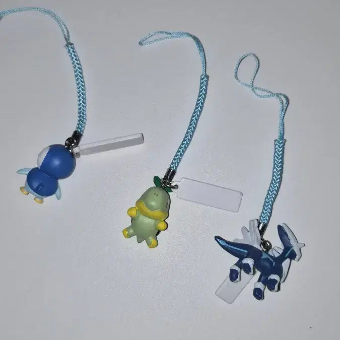 [BUNJANG] Pokemon Classic Strap Gacha Bundle Set - Piplup, Turtwig, Dialga / 일괄 포켓몬 고전 스트랩 가챠 팽도리 모부기 디아루가