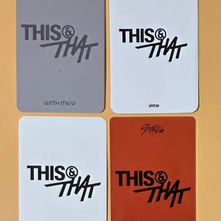 [BUNJANG] Stray Kids Bang Chan THIS&amp;THAT Photocard Bundle / SKZ 스키즈 방찬 THIS&amp;THAT 디스앤댓 위드뮤 yes24 뮤직코리아 팬즈 특전 포토카드