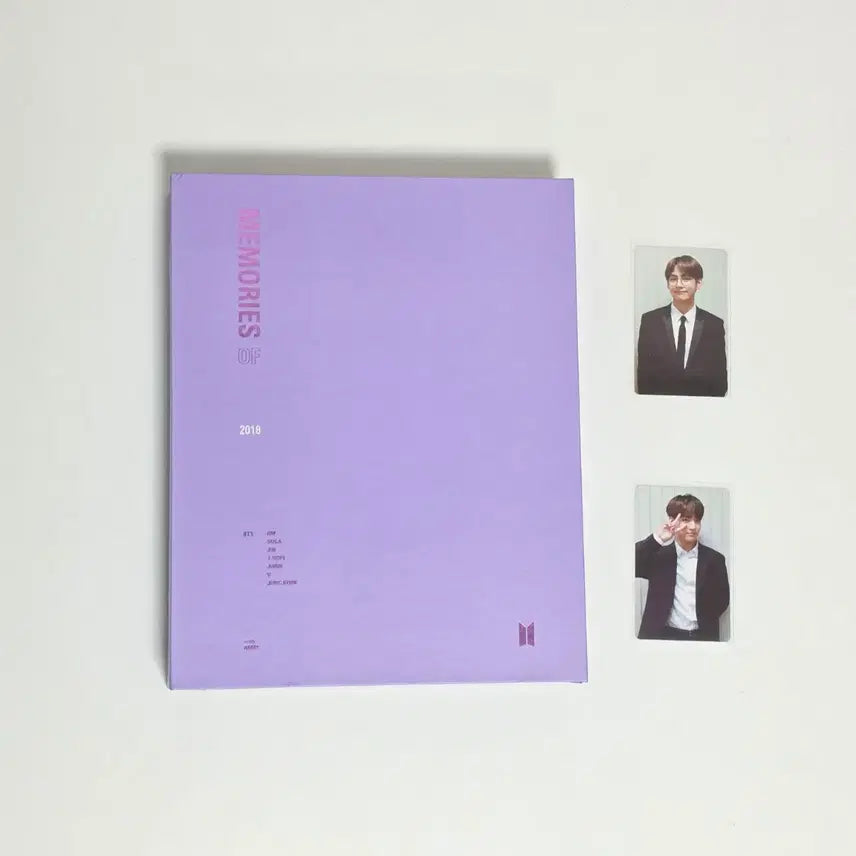 [BUNJANG] BTS Memories 2018 V Jungkook Photocard Bundle Set / 포카 2장) 뷔 정국 메모리즈 2018 방탄 momories bts v jungkook dvd 디비디