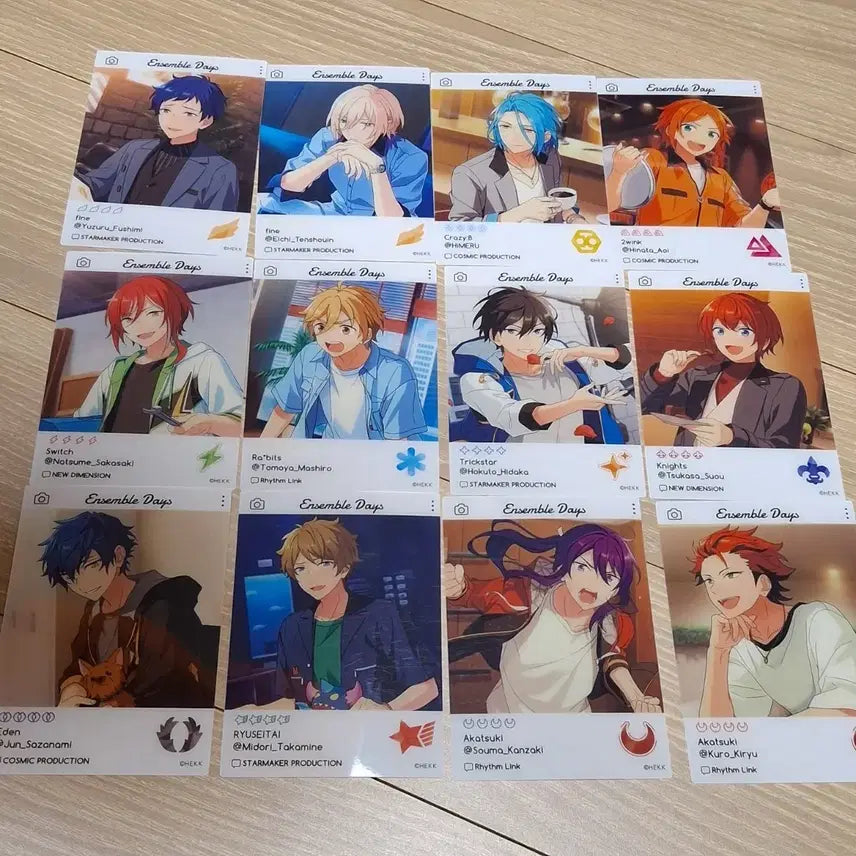 [BUNJANG] Ensemble Stars Ensemble Days Character Cards / 앙상블스타즈 앙스타 앙상블 데이즈 카드 후시미유즈루 텐쇼인에이치 히메루 아오이히나타 사카사키나츠메 마시로토모야 히다카호쿠토 스오우츠카사 사자나미쥰 타카미네미도리 칸자키소마 키류쿠로