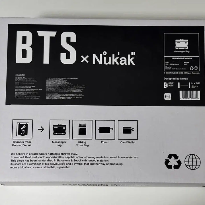 [BUNJANG] BTS x Nukak Messenger Bag / BTS nukak 메신저백