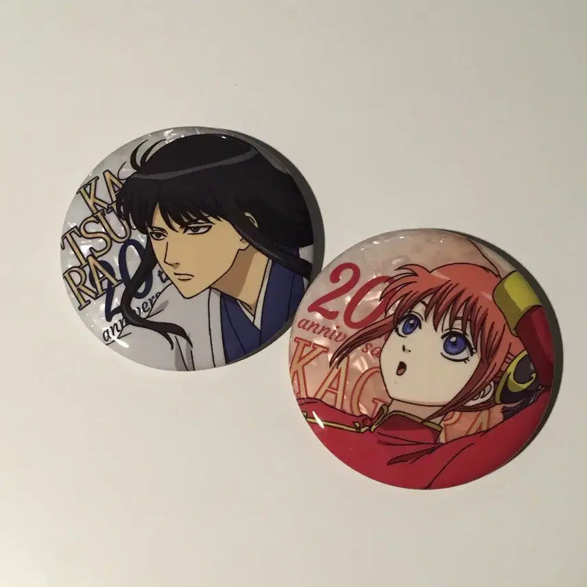[BUNJANG] Gintama 20th Anniversary Badge Bundle Set - Zura, Kagura / 일괄판매) 은혼 20주년 뱃지 즈라, 카구라