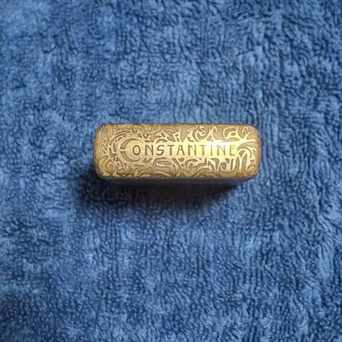 [BUNJANG] Vintage Style Brass Zippo Lighter - St. Benedict Medal Custom / 빈티지st 황동 지포라이터 성 베네딕토 메달 콘스타틴 분도패  커스텀