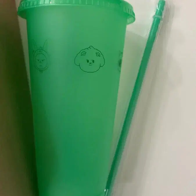 [BUNJANG] TXT (TOMORROW X TOGETHER) OLD MANSION Collaboration Reusable Cup Set / [미사용] 투바투 뿔바투 올드페리 콜라보 리유저블컵