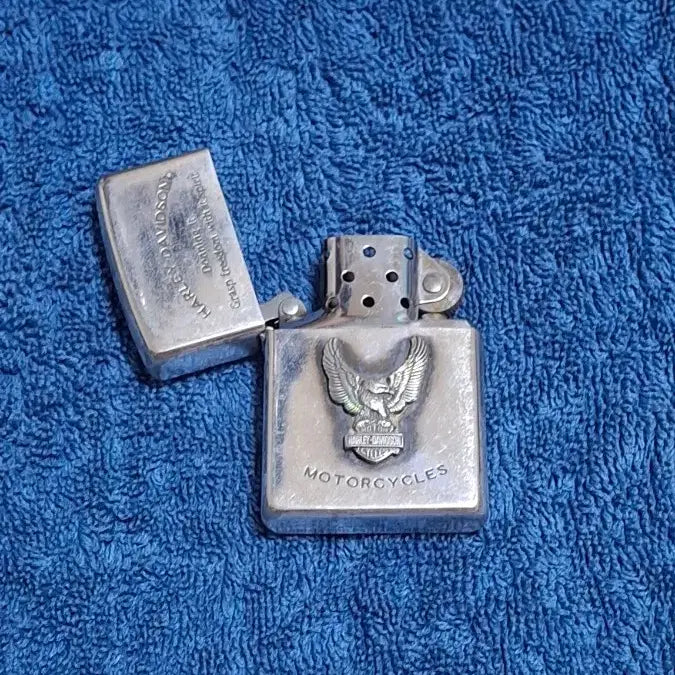 [BUNJANG] 2000s Harley-Davidson Vintage Zippo Lighter - Silver Eagle Emblem / 2000년대 )할리데이비슨 할리 빈티지 지포 라이터 은색 독수리 문양