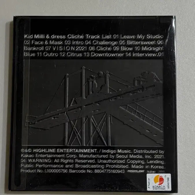[BUNJANG] Kid Milli Cliche CD (Sealed) / [미개봉] cliche 키드밀리 클리셰 cd
