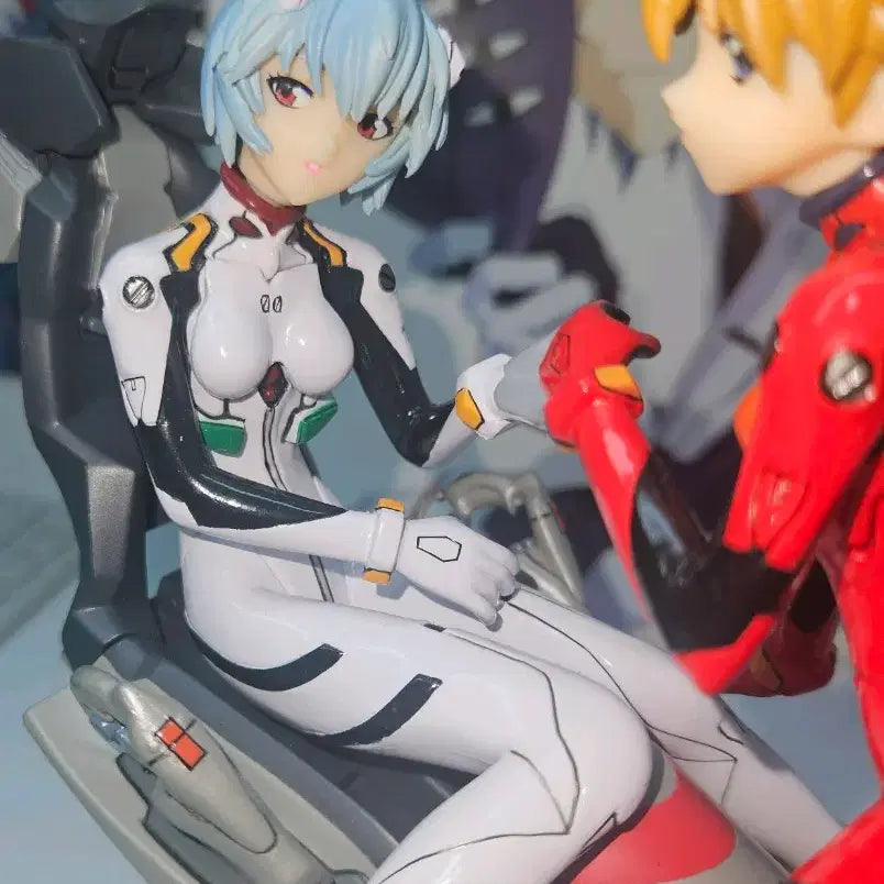[BUNJANG] Evangelion Moekore Ayanami Rei Asuka Langley Figure Set / 에반게리온 모에코레 아야나미 레이 아스카 랑그레이 피규어