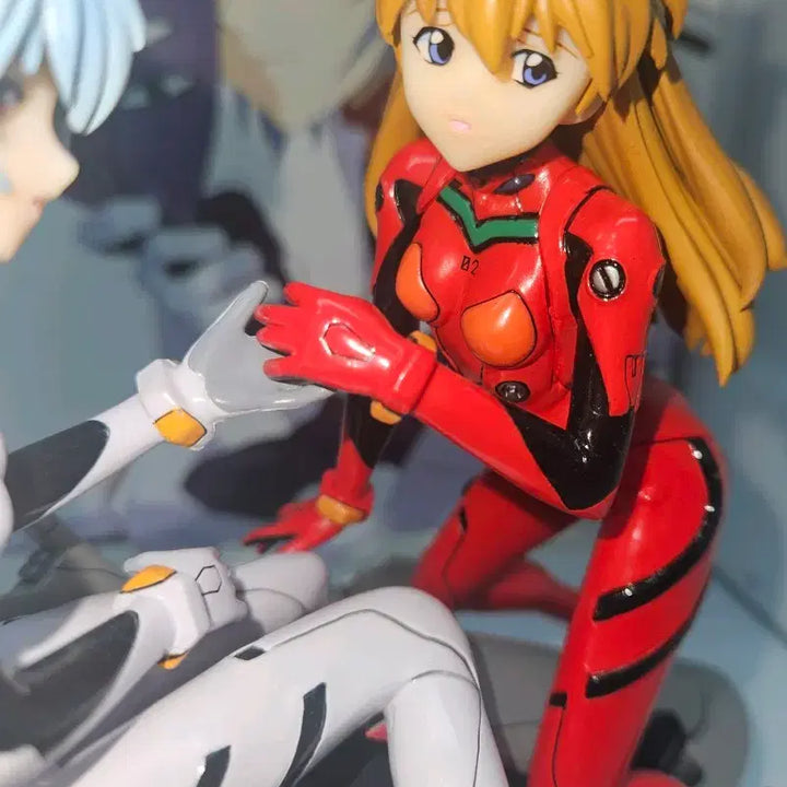 [BUNJANG] Evangelion Moekore Ayanami Rei Asuka Langley Figure Set / 에반게리온 모에코레 아야나미 레이 아스카 랑그레이 피규어