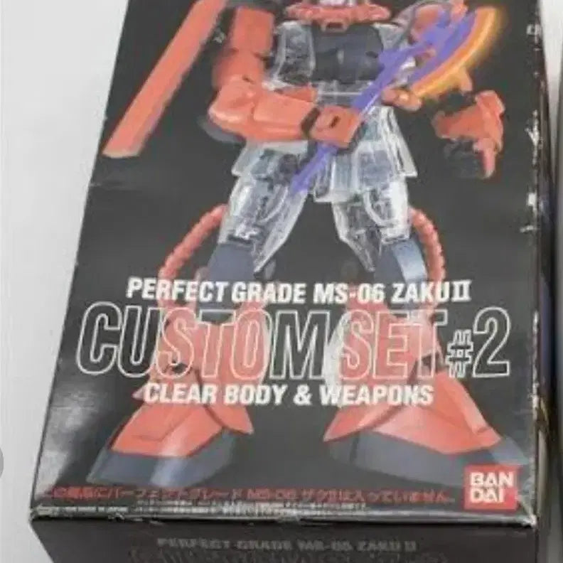 [BUNJANG] Bandai PG Custom Clear Body First Gundam &amp; Zaku Bundle Set / pg커스텀클리어바디퍼스트건담+pg커스텀클어바디자쿠새제품일괄