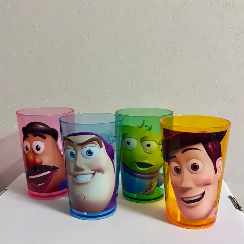 [BUNJANG] Toy Story Character Cups Set of 4 / 토이스토리 컵 4종 키덜트