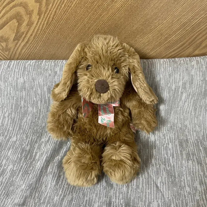 [BUNJANG] Vintage Puppy Plush Doll - Classic Retro Stuffed Animal / 빈티지 강아지 인형 고전 레트로 인형