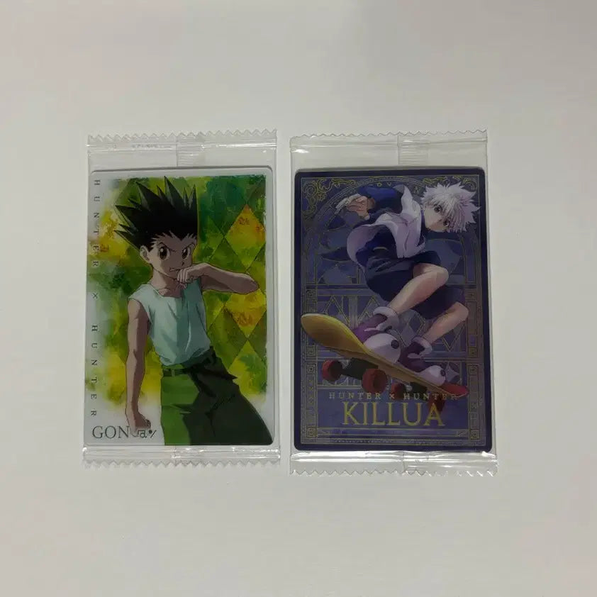 [BUNJANG] Hunter x Hunter Gon &amp; Killua Wafer Card Bundle Set / 헌터헌터 곤 키르아 웨하스 일괄 양도