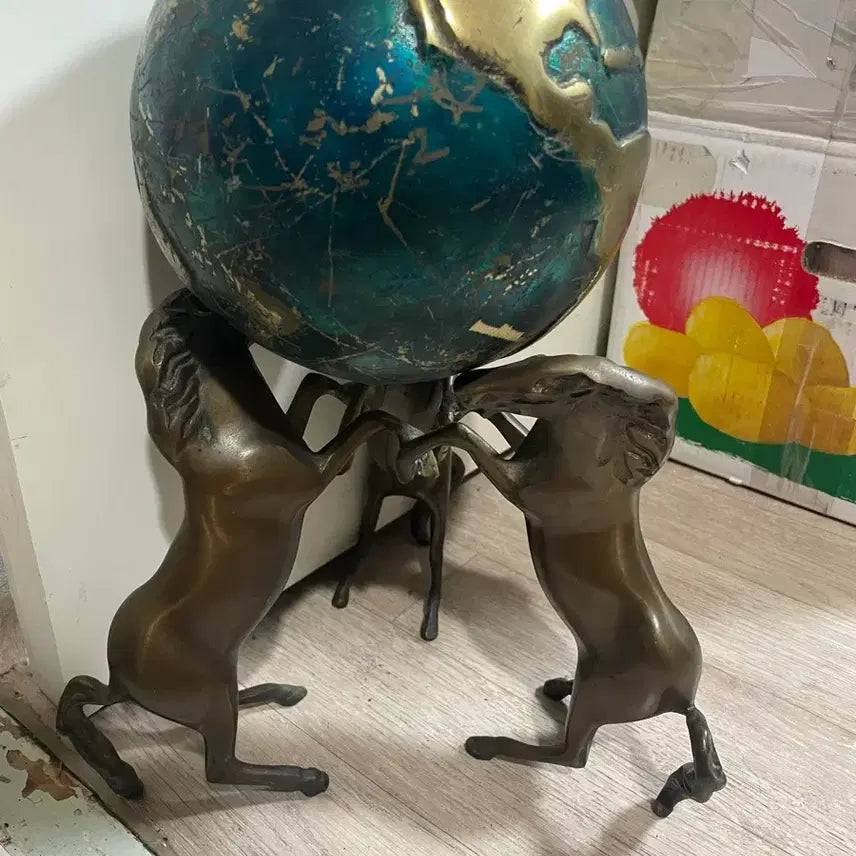 [BUNJANG] Korean Horse Figurine / 높이약 34 3족지구 국산말 20-@/