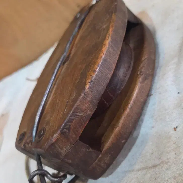 [BUNJANG] Wooden Pulley / 땟물좋은 나무 도르래