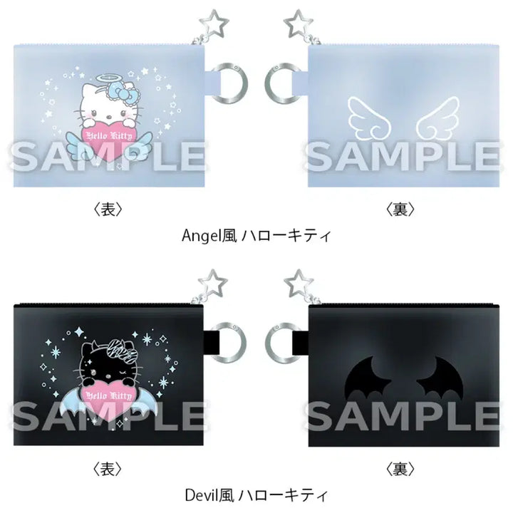 [BUNJANG] Hello Kitty Angel Devil Pouch Black Sealed / 헬로키티 천사악마 악마파우치 블랙 미개봉 새상품