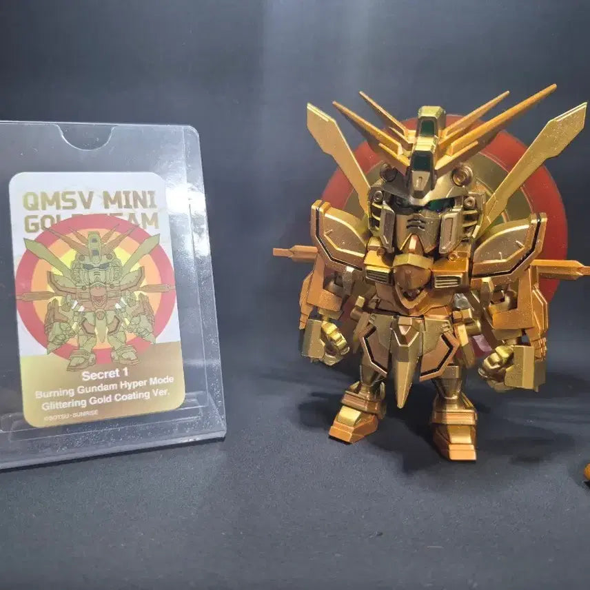 [BUNJANG] QMSV Mini Gold Team Guncannon (Burning Gundam) Secret Version 1 / QMSV 미니 골드팀 갓건담(버닝건담) 시크릿 1
