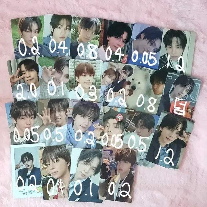 [BUNJANG] TWS Shinyu Dohoon Jihoon Kyungmin Hanjin Youngjae Photocard / 뒷장에 더) 투어스 신유 도훈 지훈 경민 한진 영재 포카 판매 양도합니다
