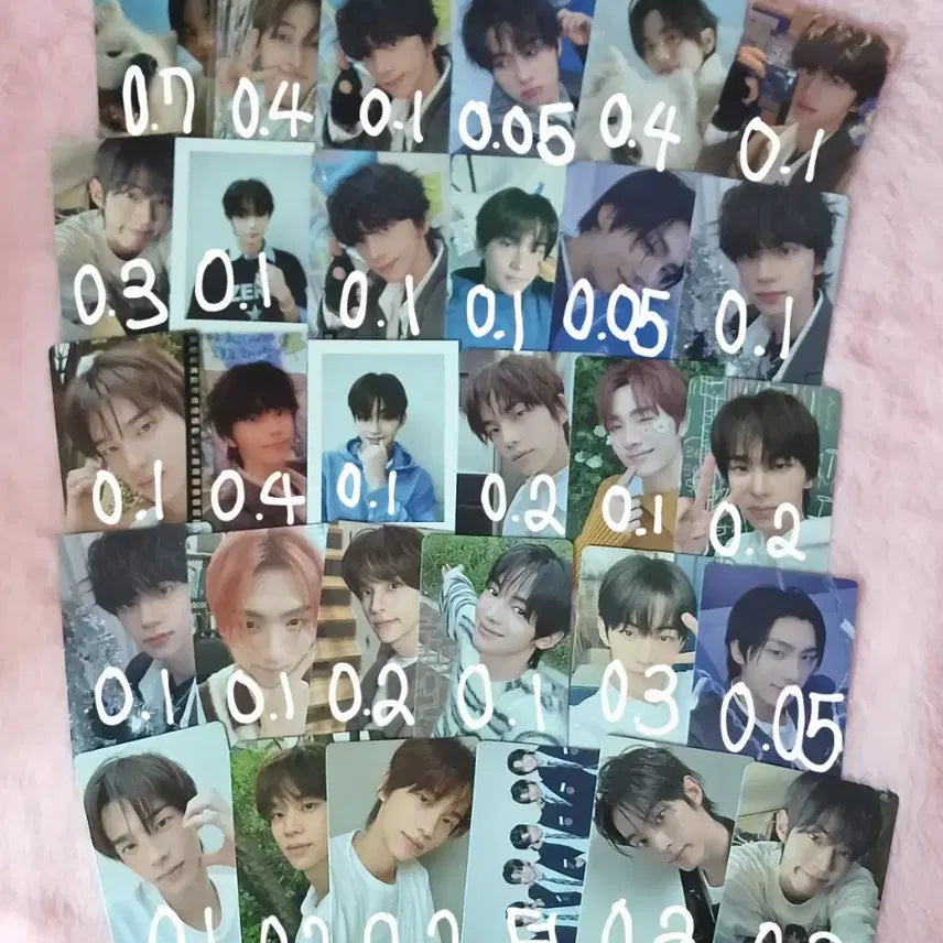 [BUNJANG] TWS Shinyu Dohoon Jihoon Kyungmin Hanjin Youngjae Photocard / 뒷장에 더) 투어스 신유 도훈 지훈 경민 한진 영재 포카 판매 양도합니다