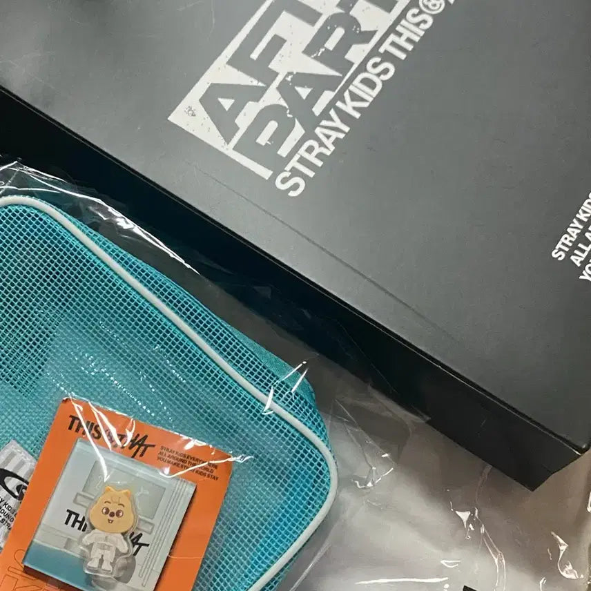[BUNJANG] Stray Kids After Party Gift T-Shirt, Badge, and Pouch Set / 스트레이 키즈 스키즈 애프터파티 기프트 선물 티셔츠 뱃지 파우치