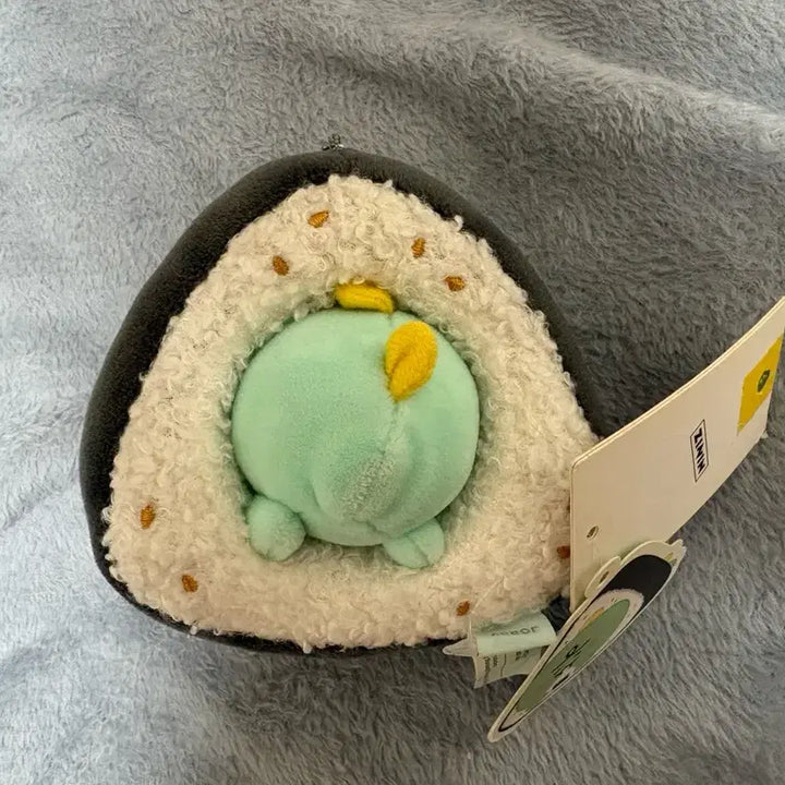[BUNJANG] NINIZ Jordi Rice Ball Plush Keyring / 니니즈 죠르디 삼각김밥 인형키링