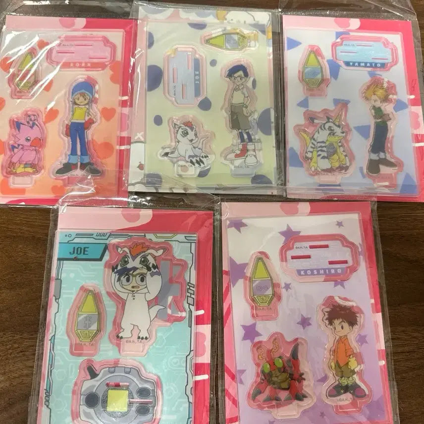 [BUNJANG] Digimon Acrylic Standee Set - Matt, Sora, Izzy, TK / 디지몬 아크릴 스탠드/매튜/정석/소라/한솔 팝니다.