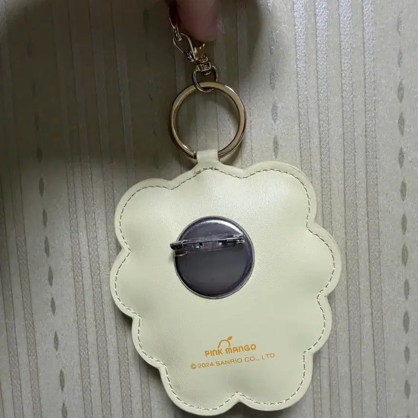 [BUNJANG] Pompompurin Bear Badge Keyring / 폼폼푸린 곰돌이 뱃지키링
