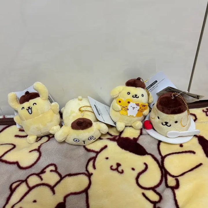 [BUNJANG] Pompompurin Mascot Bundle Set / 폼폼푸린 마스코트 4종 일괄