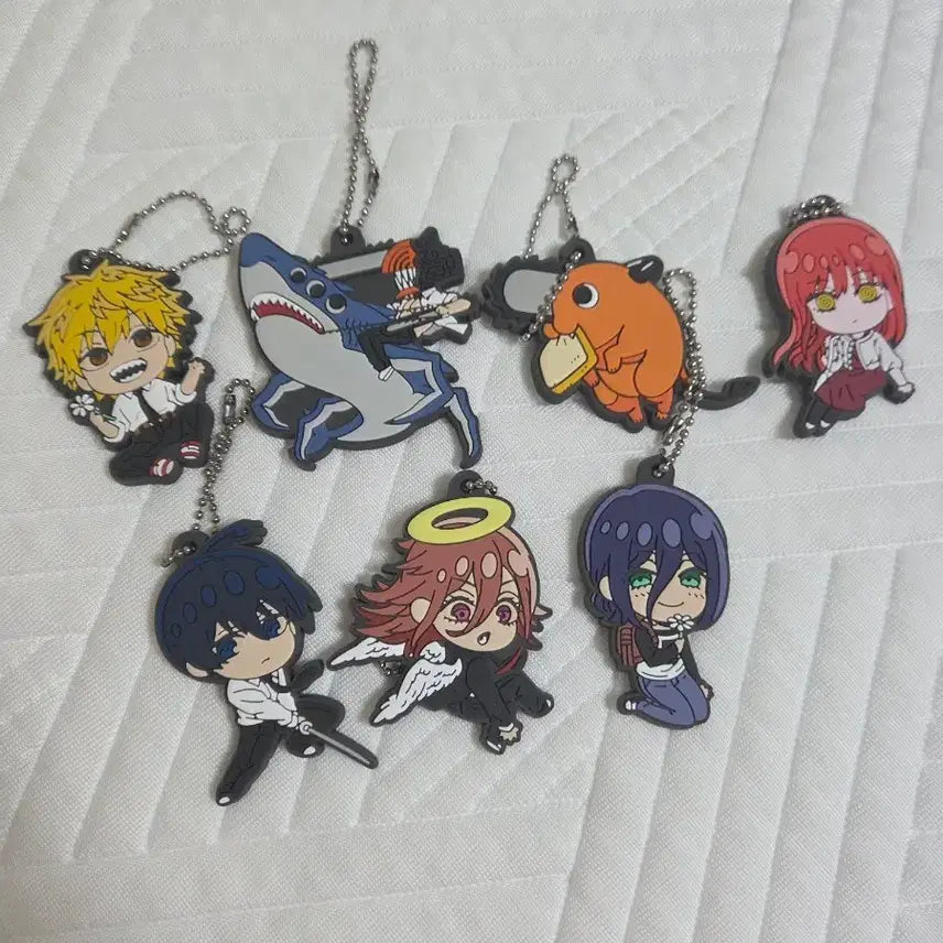 [BUNJANG] Chainsaw Man Rubber Strap Keychain Gacha Set / 체인소맨 러버 스트랩 키링 가챠