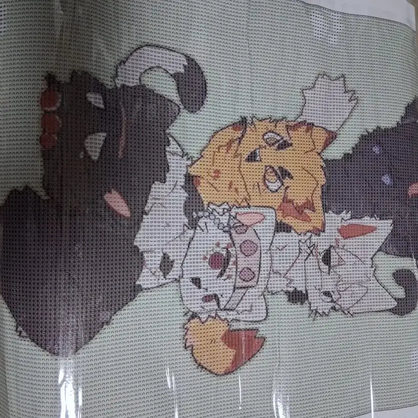 [BUNJANG] Demon Slayer Gem Cross-stitch Kit / 귀멸의 칼날 보석 십자수