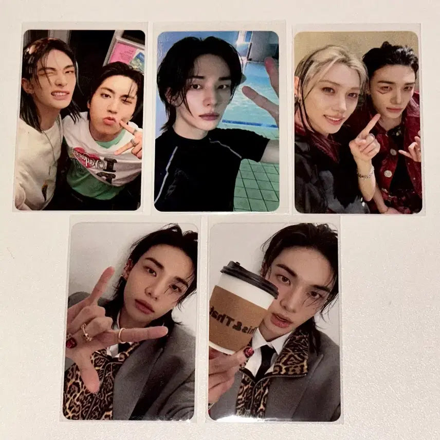 [BUNJANG] Stray Kids Hyunjin Felix Lucky Draw Photocard Bundle Set / 스트레이키즈 스키즈 현진 필릭스 특전 럭드 포카 일괄 양도