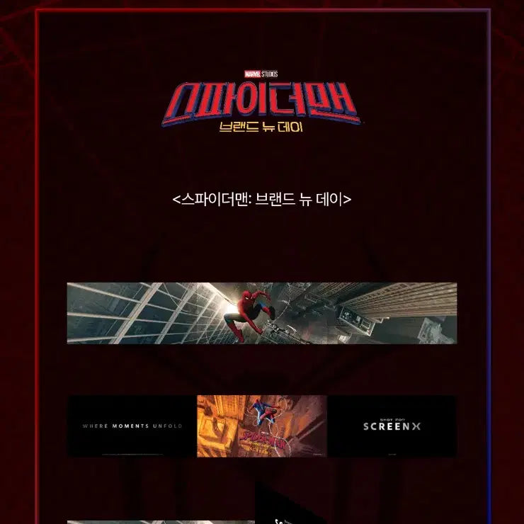 [BUNJANG] Spider-Man ScreenX Wide Poster / 스파이더맨 스크린엑스 와이드 포스터