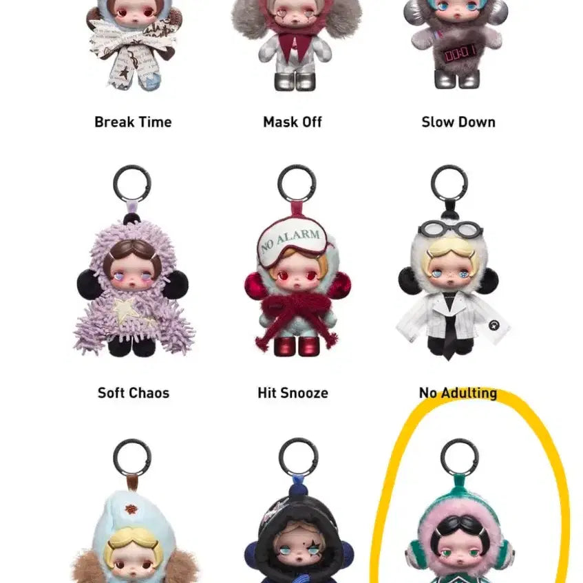 [BUNJANG] Skull Panda Off Mode Mute Mode Keychain (Sealed) / [미개봉/정품] 스컬판다 오프모드(Off mode) Mute mode