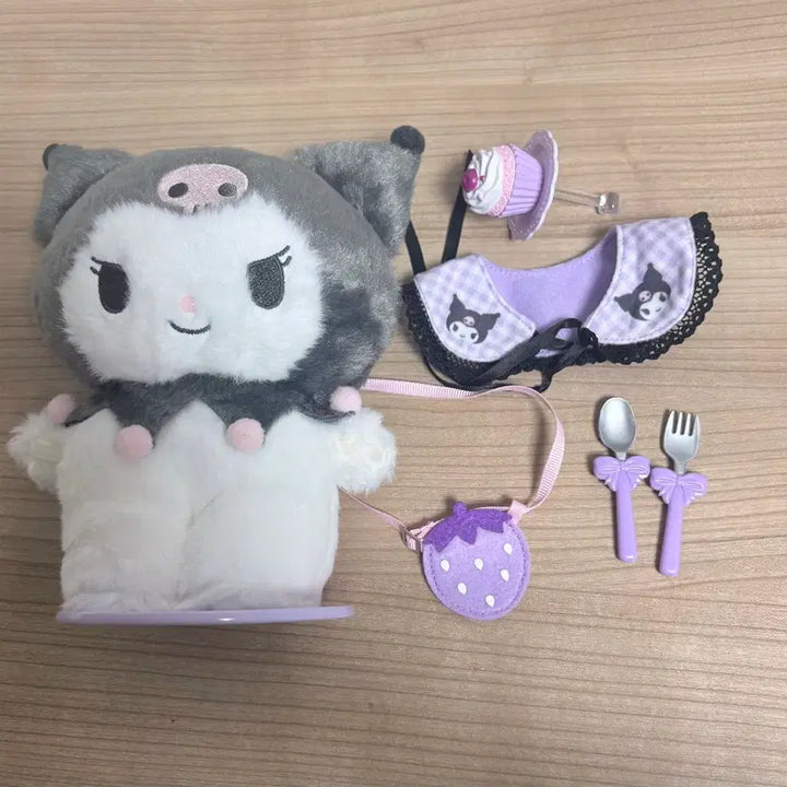 [BUNJANG] Sanrio Pitasuto Friends S Kuromi Doll with Accessories / 산리오 피탓토 프랜즈 S 쿠로미 인형 [악세사리 포함]