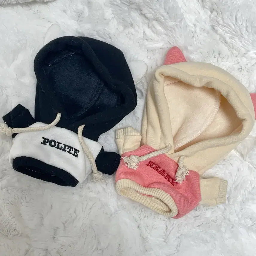 [BUNJANG] 10cm Doll Clothes Hoodie Set / 10cm 인형옷 후드티 두벌일괄