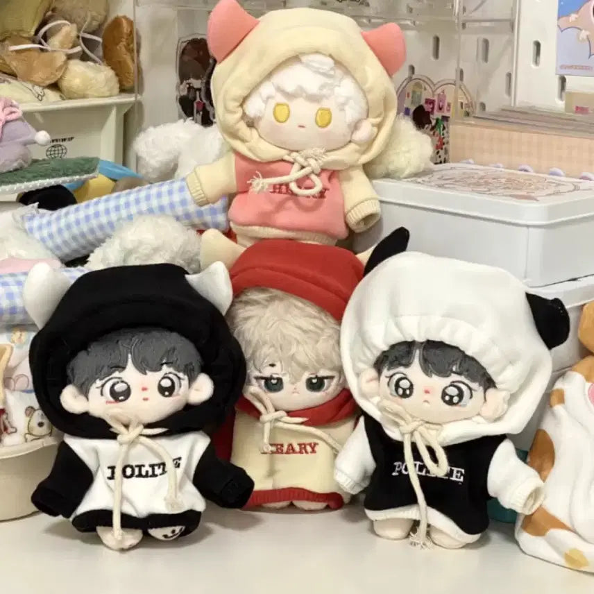[BUNJANG] 10cm Doll Clothes Hoodie Set / 10cm 인형옷 후드티
