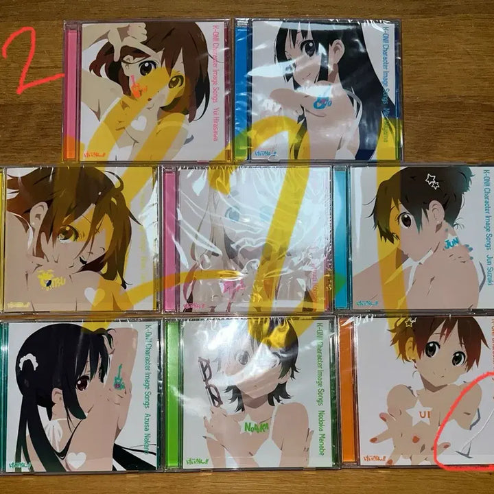[BUNJANG] K-On! Character Song CDs - Yui, Azusa, Ritsu, Tsumugi, Mio / >급전<케이온 CD 판매합니다 캐릭터송 유이 아즈사 리츠 무기 미오