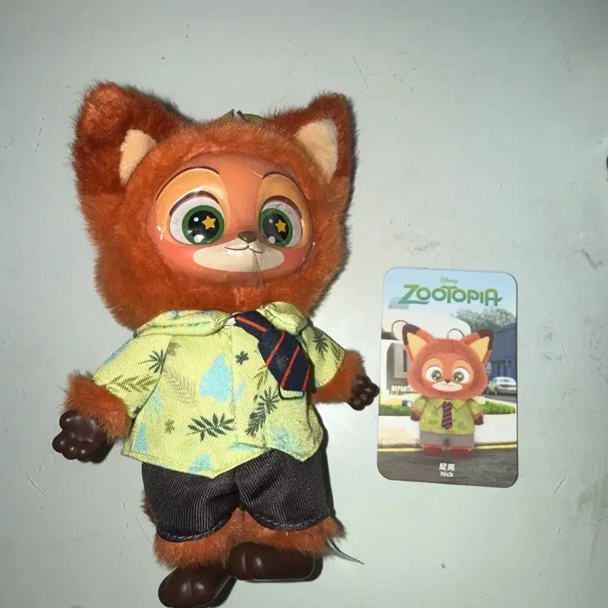 [BUNJANG] Zootopia Nick Wilde Casual Outfit Mini Plush Keychain / 주토피아 미니소 인형 키링 닉 사복 판매해요