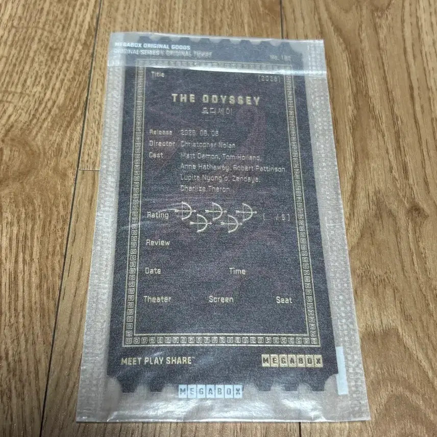 [BUNJANG] The Prestige Original Ticket / 영화 오디세이 오리지널티켓 오티 크리스토퍼 놀란 감독