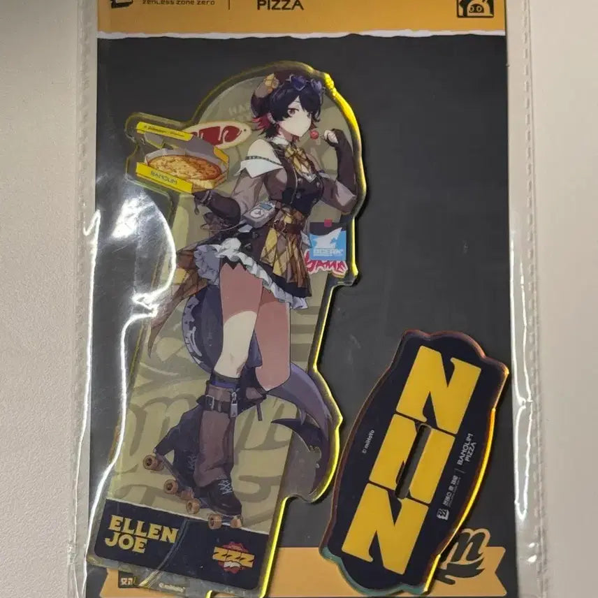 [BUNJANG] Zenless Zone Zero &amp; Banollim Pizza Collaboration Ellen Cho Acrylic Stand / 젠레스 존 제로 반올림피자 콜라보 엘렌 조 아크릴 스탠드
