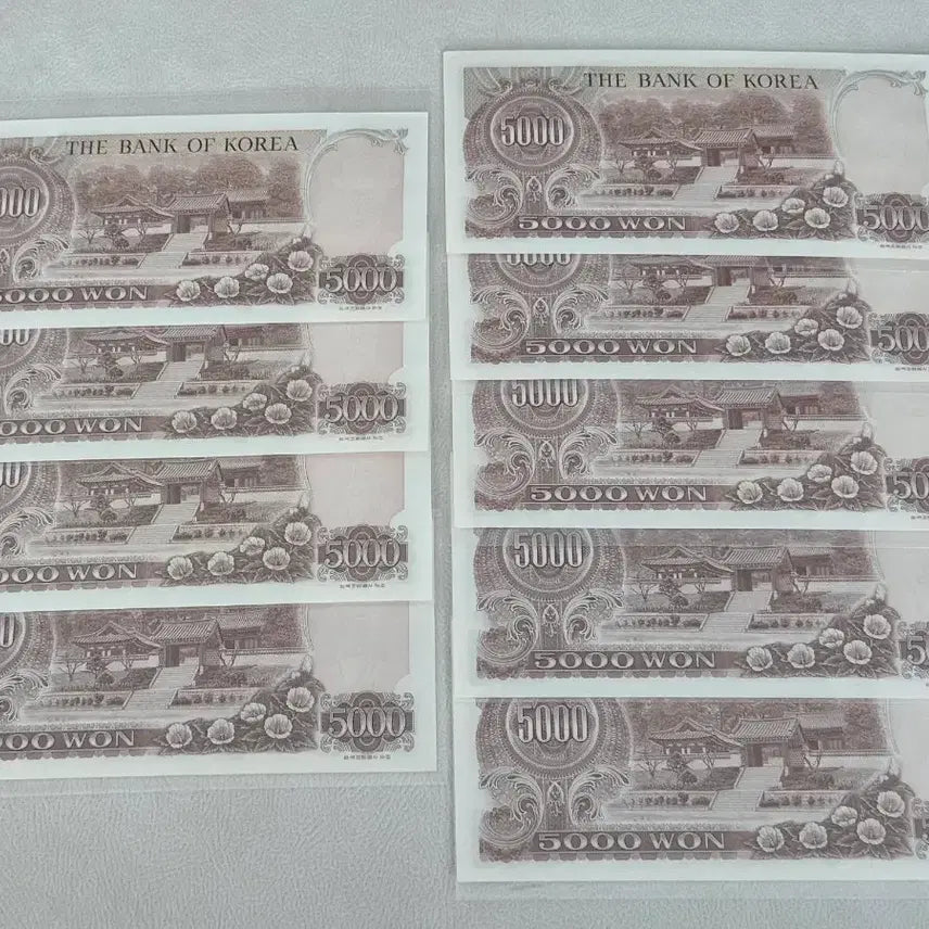 [BUNJANG] Bank of Korea 2nd Series 5,000 Won Banknote (Uncirculated) / [한국은행] 2차오천원권 완전미사용 판매 (나 오천원)