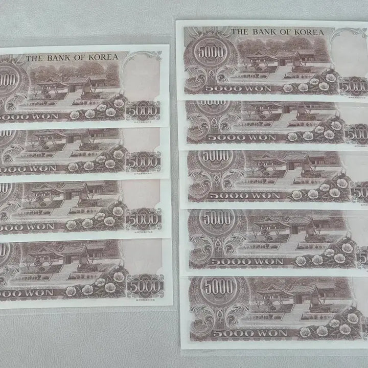 [BUNJANG] Bank of Korea 2nd Series 5,000 Won Banknote (Uncirculated) / [한국은행] 2차오천원권 완전미사용 판매 (나 오천원)